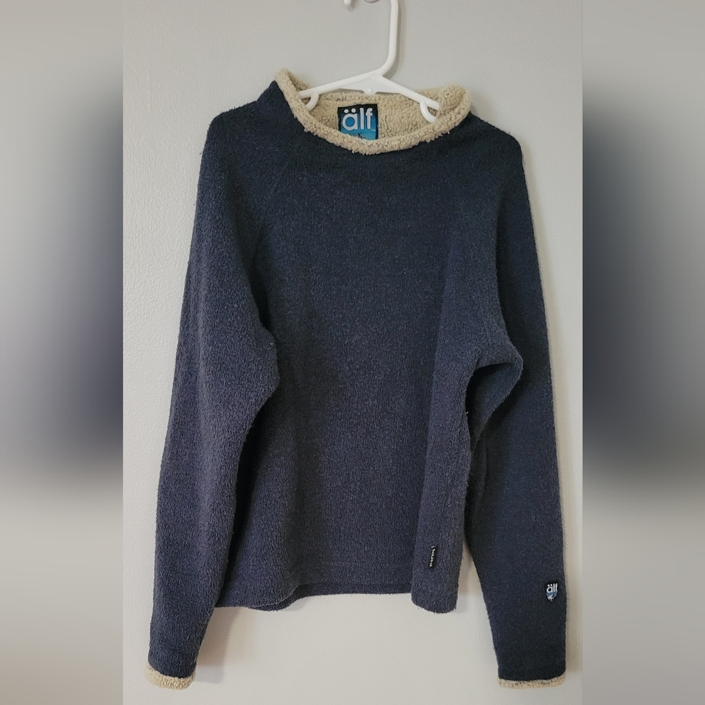 Alf sweater medium kids alfpaca fleece blue kuhl hiking winter fall